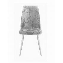  Стул DikLine 327 поворотный M13 светло-серый, ножки белые, фото 4 