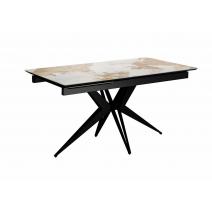  Стол DikLine DKS140 керамика PANDORA глянец, подстолье черное, опоры черные (2уп.), фото 1 