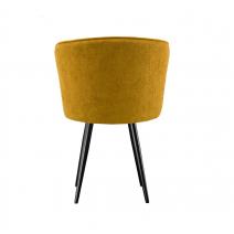  Стул DikLine 348 поворотный P08/L07 горчица, ножки черные, фото 4 