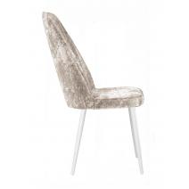  Стул DikLine 327 поворотный M02 бежевый, ножки белые, фото 3 