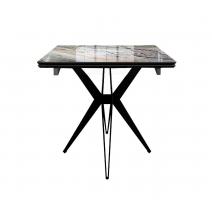  Стол DikLine DKS140 керамика Venetian Brown Light глянец, подстолье черное, опоры черные (2уп.), фото 9 