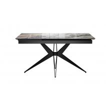  Стол DikLine DKS140 керамика Venetian Brown Light глянец, подстолье черное, опоры черные (2уп.), фото 5 