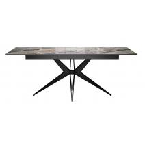  Стол DikLine DKS140 керамика Venetian Brown Light глянец, подстолье черное, опоры черные (2уп.), фото 2 