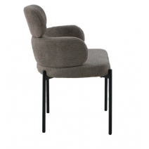  Стул DikLine 1311 т.к Темно-бежевая UF925-3, опоры черные, фото 4 