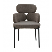  Стул DikLine 1311 т.к Темно-бежевая UF925-3, опоры черные, фото 2 