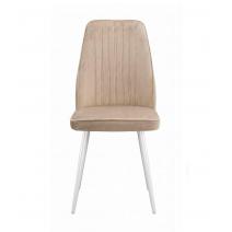  Стул DikLine 327 поворотный B03 BEIGE, ножки белые, фото 2 