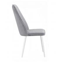  Стул DikLine 327 поворотный B22 GREY, ножки белые, фото 3 