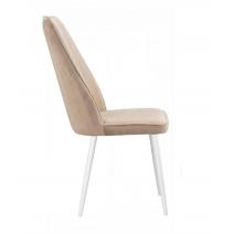  Стул DikLine 327 поворотный B03 BEIGE, ножки белые, фото 3 