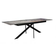  Стол DikLine EKX180, Керамика Venetian Brown Light глянец (К4), опоры черные (2 уп.), фото 3 