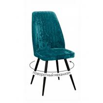  Стул DikLine 327 поворотный M19 бирюза, ножки черные, фото 1 