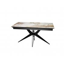  Стол DikLine DKS140 керамика PANDORA глянец, подстолье черное, опоры черные (2уп.), фото 4 