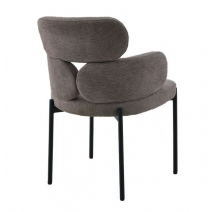  Стул DikLine 1311 т.к Темно-бежевая UF925-3, опоры черные, фото 3 