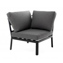  "Париж" модуль диванный алюминиевый угловой, цвет серый, фото 1 