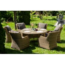  "Эспрессо–150 N" обеденная группа плетеная, цвет соломенный, фото 1 