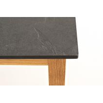  "Канны" журнальный столик из HPL 90х60, H40, основание дуб, цвет столешницы "серый гранит", фото 3 