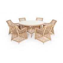  "Эспрессо–150 L" обеденная группа плетеная, цвет соломенный, фото 8 