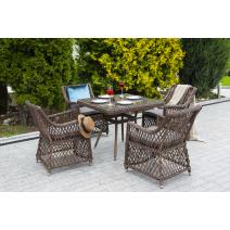  "Айриш" стол плетеный из искусственного ротанга, цвет коричневый, фото 4 