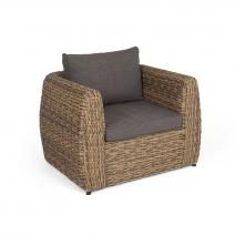  "Кальяри" кресло из искусственного ротанга (гиацинт), цвет соломенный, фото 3 