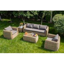  "Кальяри" кресло из искусственного ротанга (гиацинт), цвет соломенный, фото 7 