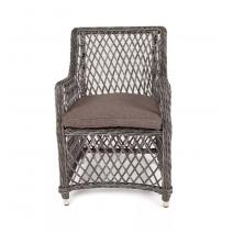  "Латте" плетеное кресло из искусственного ротанга, цвет графит, фото 2 