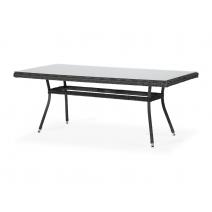  "Латте" плетеный стол из искусственного ротанга 200х90см, цвет графит, фото 1 