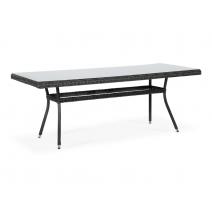  "Латте" плетеный стол из искусственного ротанга 200х90см, цвет графит, фото 3 