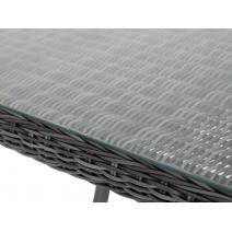  "Латте" плетеный стол из искусственного ротанга 200х90см, цвет графит, фото 4 