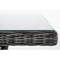  "Латте" плетеный стол из искусственного ротанга 200х90см, цвет графит, фото 6 