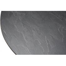  "Сантьяго" журнальный стол из HPL круглый Ø40 H55, каркас из стали темно-серый (RAL 7024), цвет столешницы "серый гранит", фото 3 