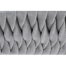  "Монако" стул плетеный из роупа, каркас алюминий светло-серый (RAL7035) муар, роуп светло-серый 40 мм, ткань светло-серая, фото 8 