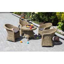  "Равенна" кофейный стол из искусственного ротанга, цвет соломенный, фото 7 