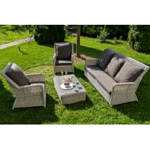  "Гляссе" лаунж-зона из искусственного ротанга, цвет бежевый, фото 1 