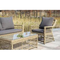  "Гранд Латте" стол журнальный из искусственного ротанга, цвет соломенный, фото 8 