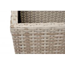  "Капучино" кашпо для цветов плетеное из искусственного ротанга, цвет бежевый, фото 3 