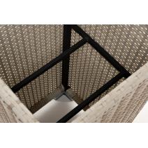  "Капучино" кашпо для цветов плетеное из искусственного ротанга, цвет бежевый, фото 5 