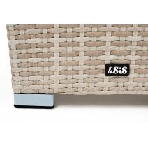  "Капучино" кашпо для цветов плетеное из искусственного ротанга, цвет бежевый, фото 6 