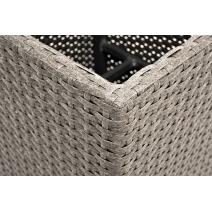  "Капучино" кашпо для цветов плетеное из искусственного ротанга, цвет бежевый, фото 7 