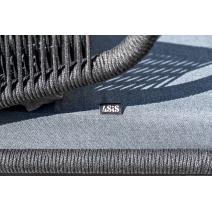  "Милан" лаунж-зона 4-местная плетеная из роупа (веревки), каркас алюминиевый темно-серый, роуп темно-серый, фото 12 