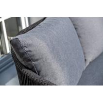  "Милан" лаунж-зона 4-местная плетеная из роупа (веревки), каркас алюминиевый темно-серый, роуп темно-серый, фото 17 