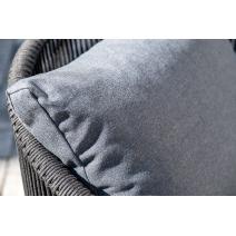  "Милан" лаунж-зона 4-местная плетеная из роупа (веревки), каркас алюминиевый темно-серый, роуп темно-серый, фото 18 