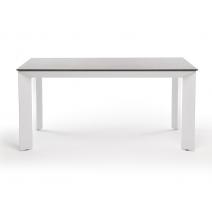  "Венето" обеденный стол из HPL 160х80см, цвет "серый гранит", каркас белый, фото 2 