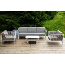  "Касабланка" лаунж-зона плетеная из роупа 5-местная, цвет бежевый, фото 1 