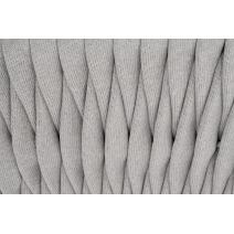  "Монако" кресло плетеное из роупа, каркас алюминий светло-серый (RAL7035) муар, роуп светло-серый 40 мм, ткань светло-серая, фото 5 