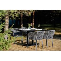  "Каффе Дабл" обеденная группа на 4 персоны, цвет "серый гранит", фото 3 