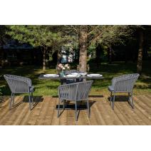  "Каффе Дабл" обеденная группа на 4 персоны, цвет "серый гранит", фото 4 