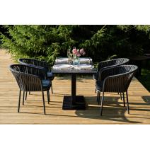  "Каффе Дабл" обеденная группа на 4 персоны, цвет "серый гранит", фото 8 