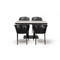  "Каффе Дабл" обеденная группа на 4 персоны, цвет "серый гранит", фото 15 