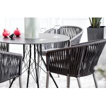  "Конте" интерьерный стол из HPL круглый Ø90см, цвет "серый гранит", фото 3 