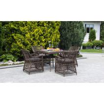  "Айриш" обеденная группа плетеная на 4 персоны, цвет коричневый, фото 3 