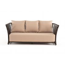  "Валенсия" диван из искусственного ротанга трехместный, цвет бронзовый, фото 2 